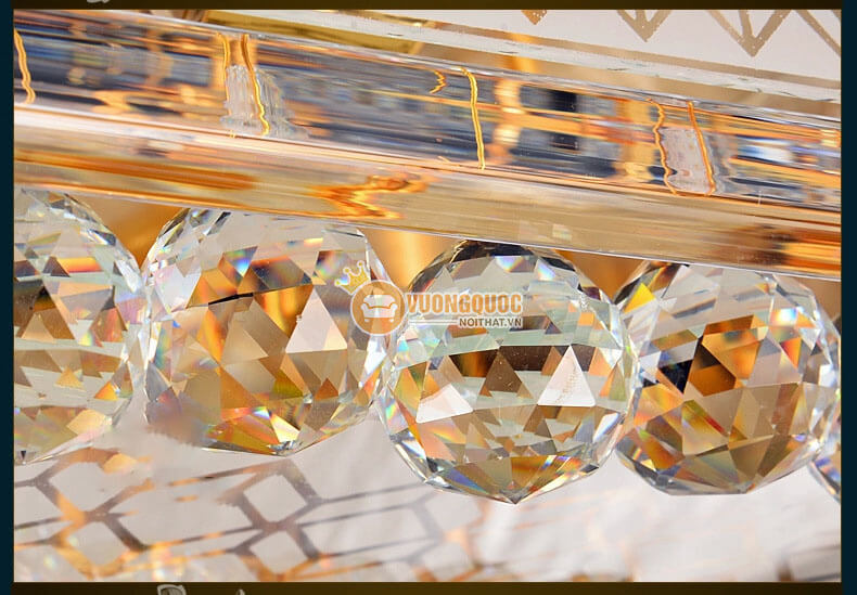 Đèn ốp trần nhập khẩu mạ vàng sang trọng CM254-9